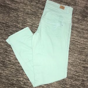 Mint skinny jeans